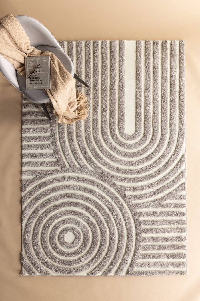 Fjôrd - Vloerkleed Grijs|Wit - 290x200cm - Nikita