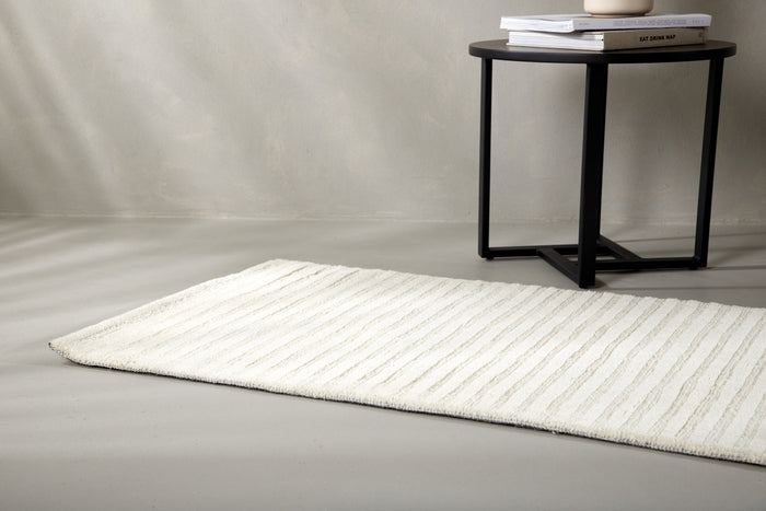 Fjôrd - Vloerkleed Wit - 200x70cm - Milton