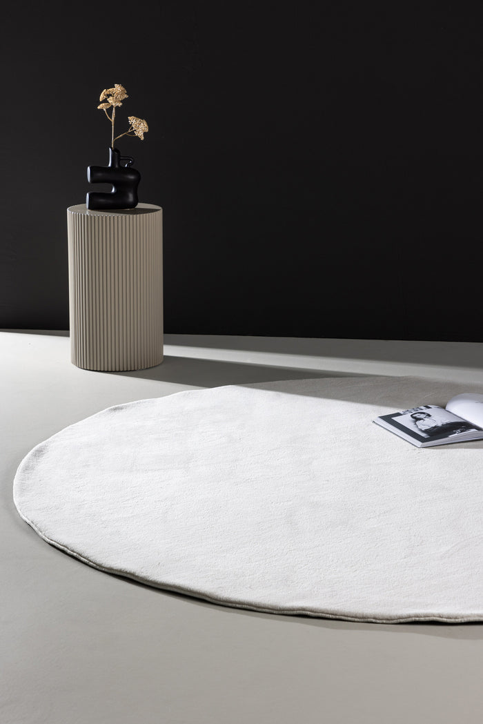 Fjôrd - Vloerkleed Wit - Ø200cm - Nixie