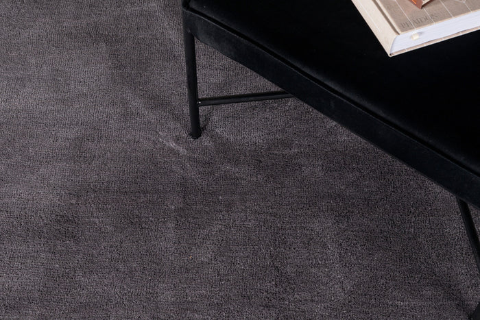 Fjôrd - Vloerkleed Donkergrijs - Ø200cm - Undra