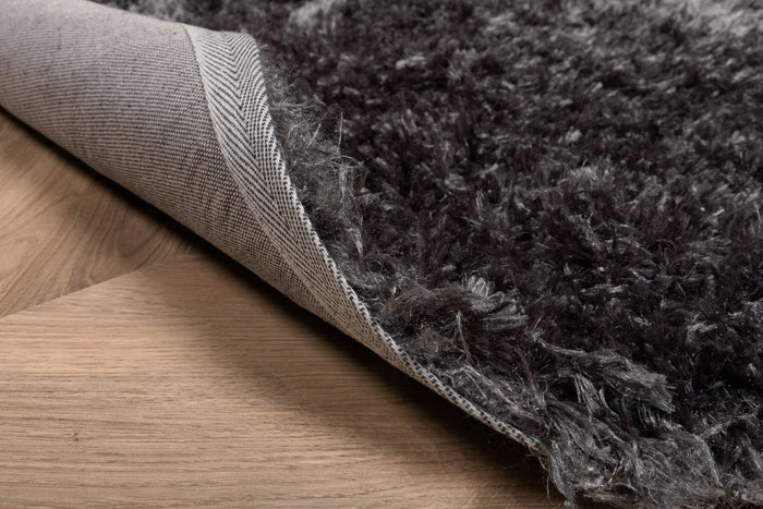 Fjôrd - Vloerkleed Donkergrijs - Ø200cm - Natta