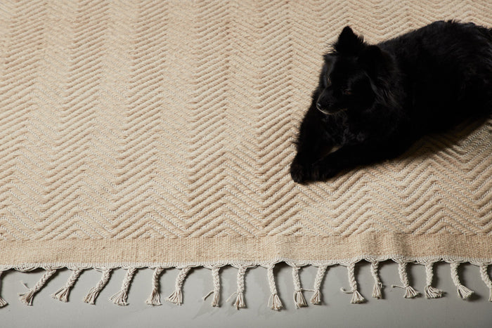 Fjôrd - Vloerkleed Beige - 230x160cm - Loke