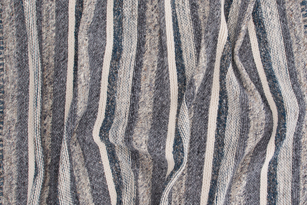 Fjôrd - Vloerkleed Blauw|Grijs - 200x300cm - Agra