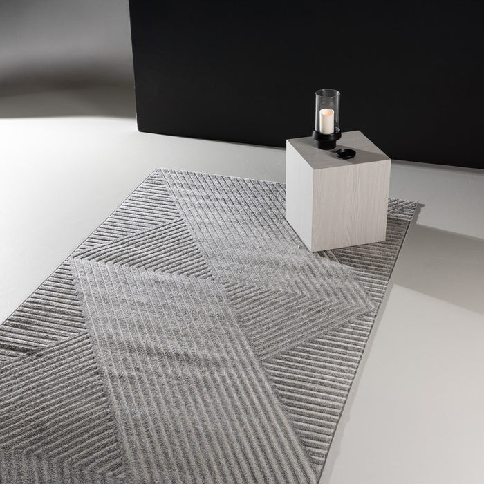 Fjôrd - Vloerkleed Grijs - 340x240cm - Aron