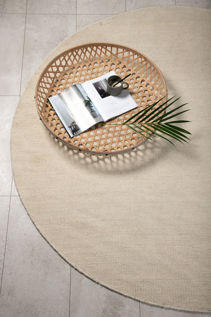 Fjôrd - Vloerkleed Beige - Ø200cm - Jaipur