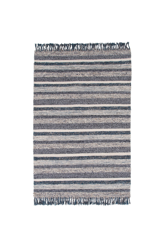 Fjôrd - Vloerkleed Blauw|Grijs - 170x240cm - Agra