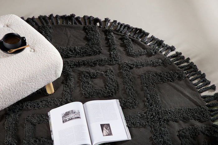 Fjôrd - Vloerkleed Grijs - Ø200cm - Hilma