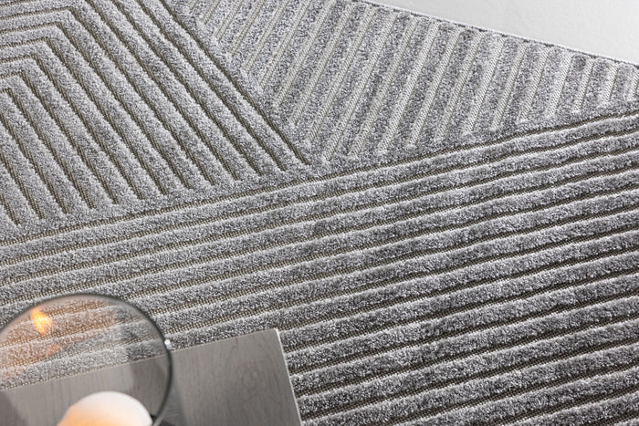 Fjôrd - Vloerkleed Grijs - 200x290cm - Aron