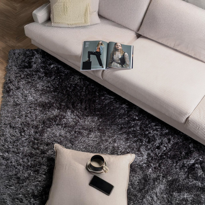 Fjôrd - Vloerkleed Donkergrijs - 230x160cm - Natta