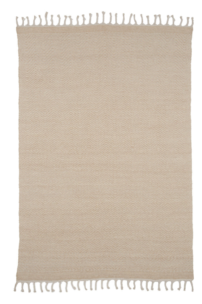 Fjôrd - Vloerkleed Beige - 250x350cm - Loke