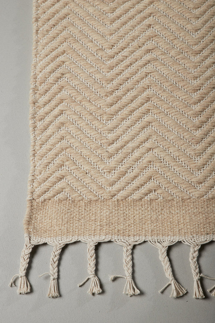 Fjôrd - Vloerkleed Beige - 250x350cm - Loke