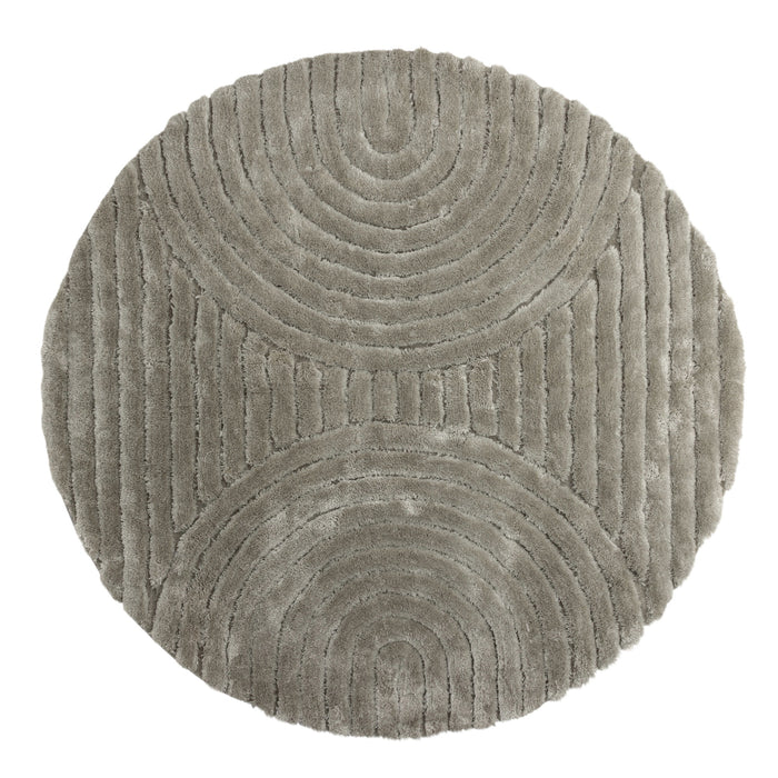 Fjôrd - Vloerkleed Greige - Ø200cm - Niklas