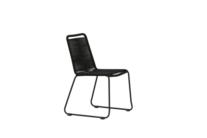 Fjôrd - Tuinstoel Zwart - Touw - Lindos - Set van 2