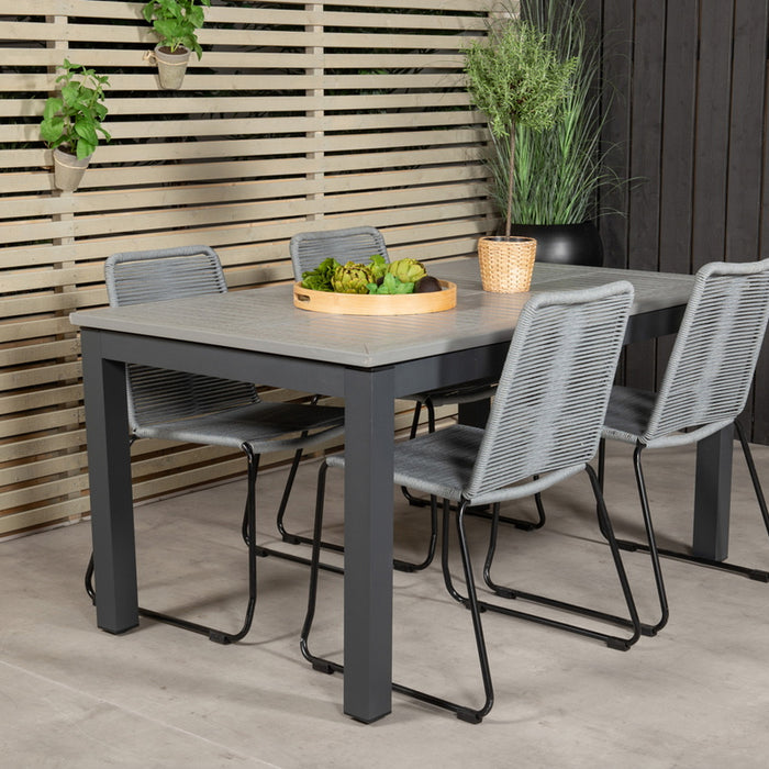 Fjôrd - Tuinstoel Grijs - Touw - Lindos - Set van 2