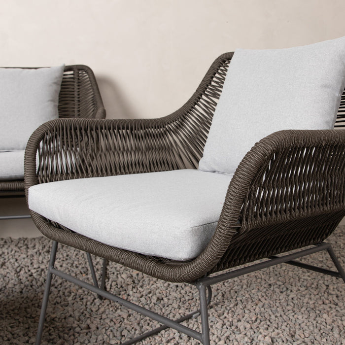 Fjôrd - Tuinset Bruin|Donkergrijs - Staal - Daveo