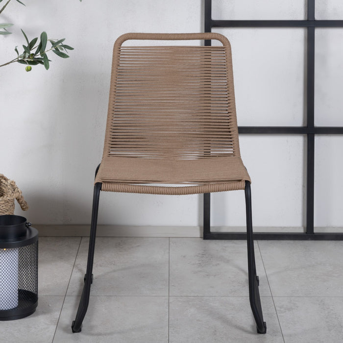 Fjôrd - Tuinstoel Naturel - Touw - Lindos - Set van 2