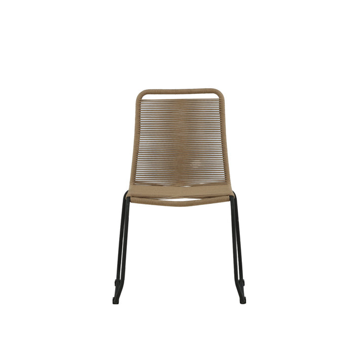 Fjôrd - Tuinstoel Naturel - Touw - Lindos - Set van 2