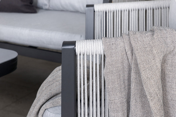 Fjôrd - Tuinset Zwart Lounge - Aluminium  - Virya