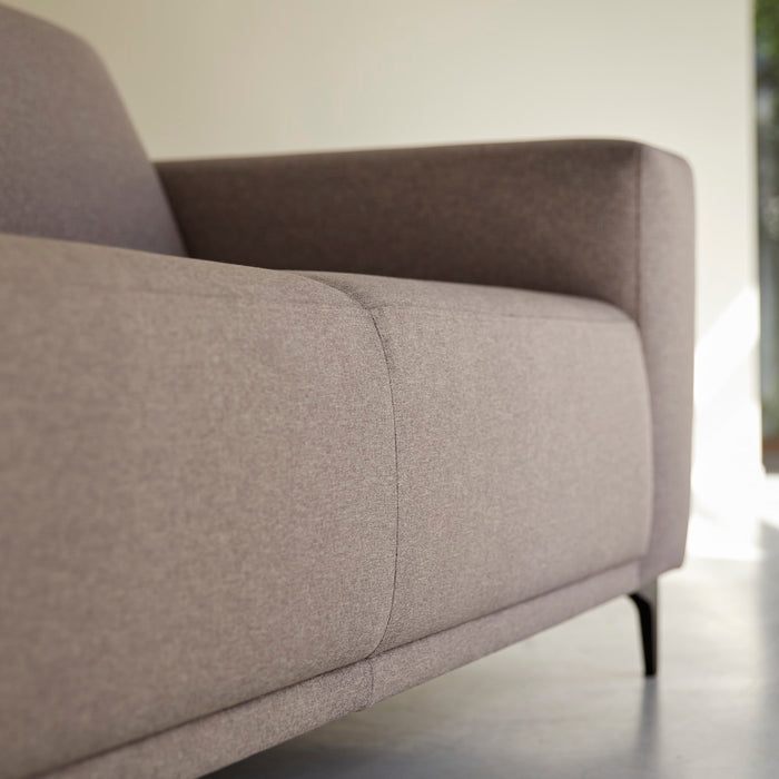 Tikamoon - Stoffen 2,5-zitsbank taupegrijs Lars