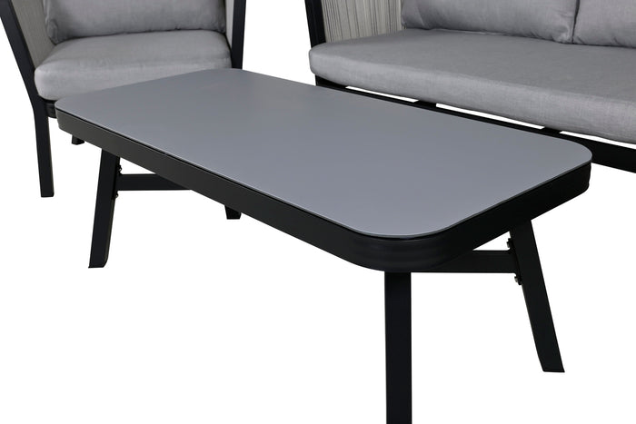 Fjôrd - Tuinset Zwart Lounge - Aluminium  - Virya