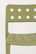 Giga Meubel - Tuinstoel Groen - 53x46x80cm - Serra - Set van 4