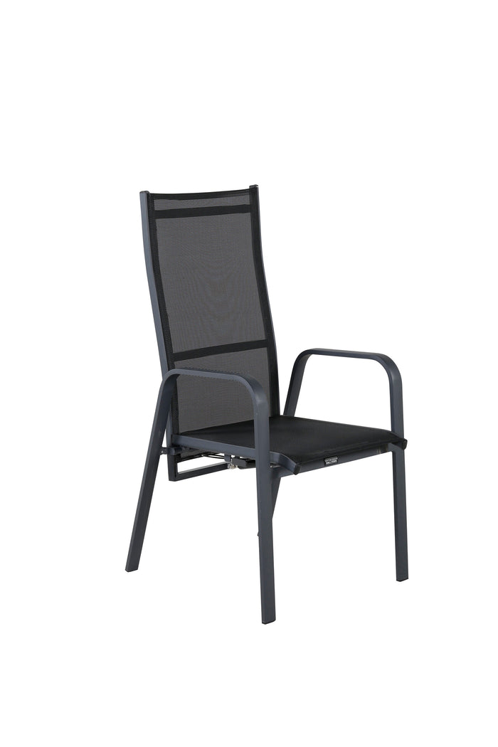 Fjôrd - Tuinstoel Zwart - Copacabana - Set van 2