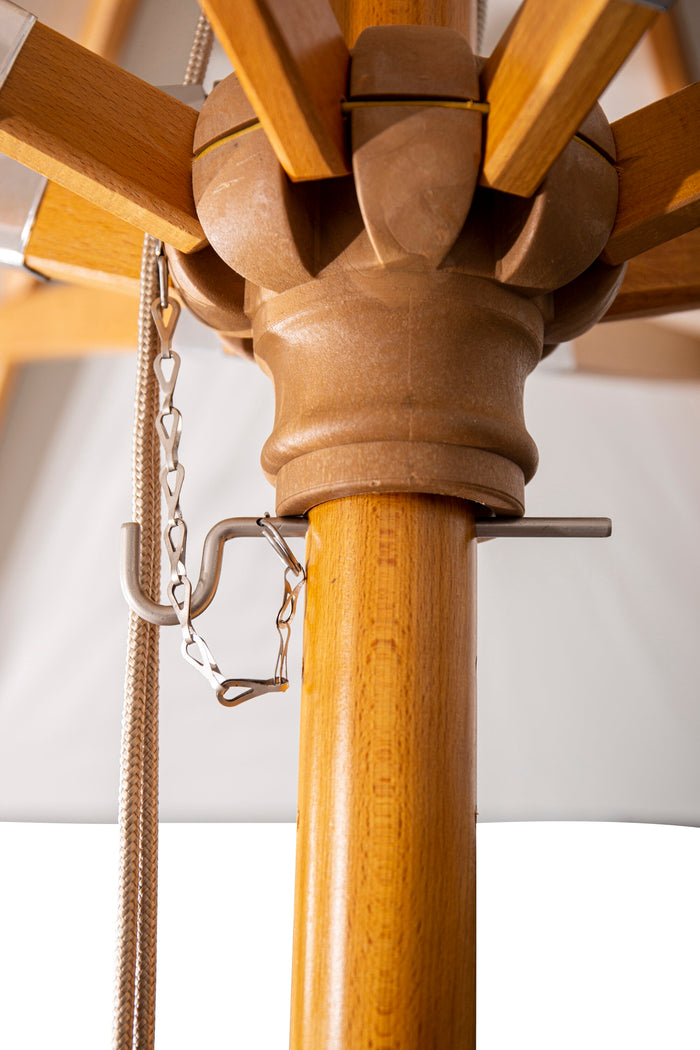 Fjôrd - Parasol Wit Ø3m - Hout - Naxos