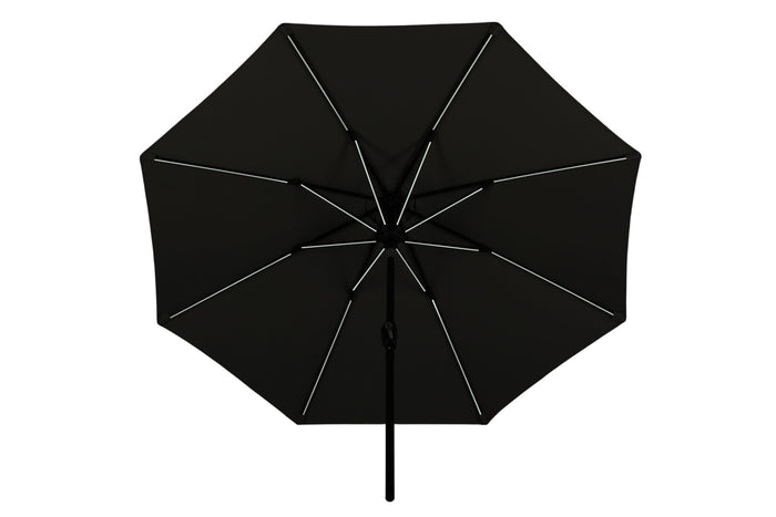 Fjôrd - Parasol Grijs 270cm - Led - Sabal