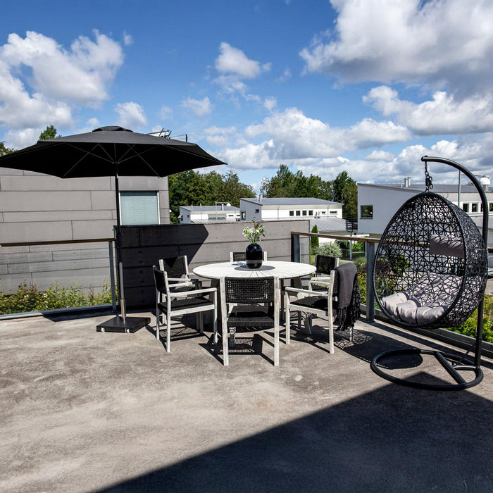 Fjôrd - Parasol Zwart 3m - Stof - Leeds