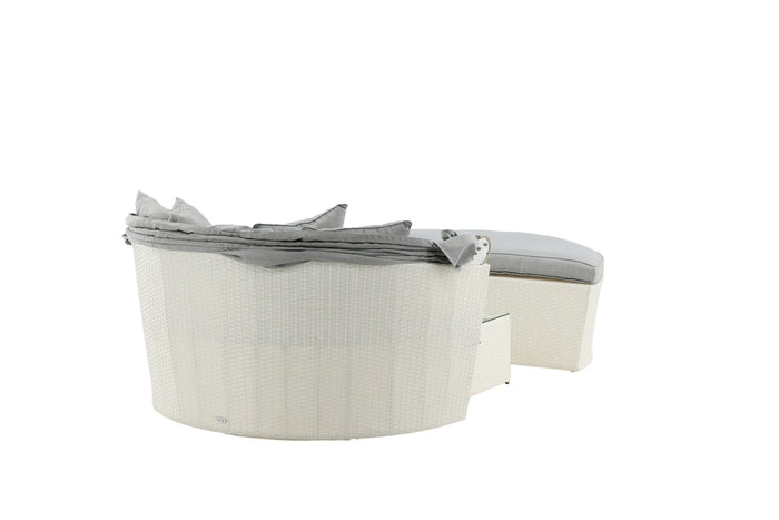 Fjôrd - Lounge Ligbed Wit|Grijs - Padova