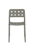 Giga Meubel - Tuinstoel Grijs - 53x46x80cm - Serra - Set van 4