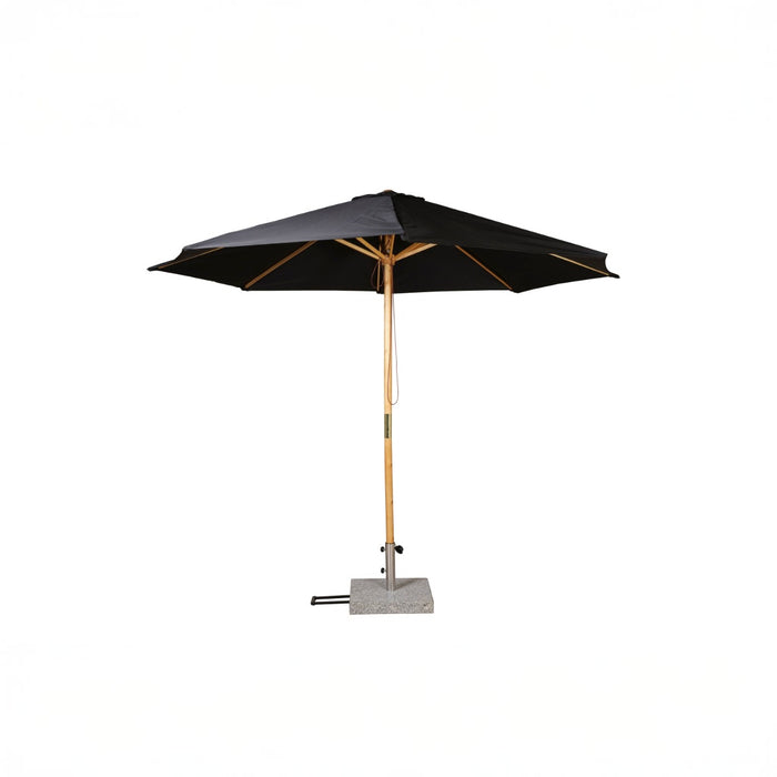 Fjôrd - Parasol Zwart Ø300cm - Hout - Ixos