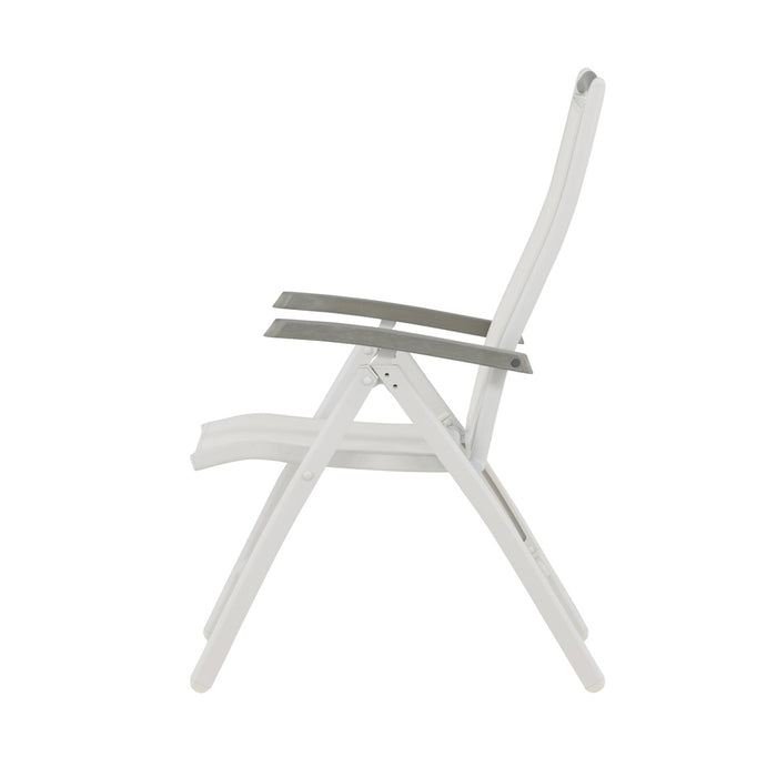 Fjôrd - Tuinstoel Wit Verstelbaar - Albany - Set van 2