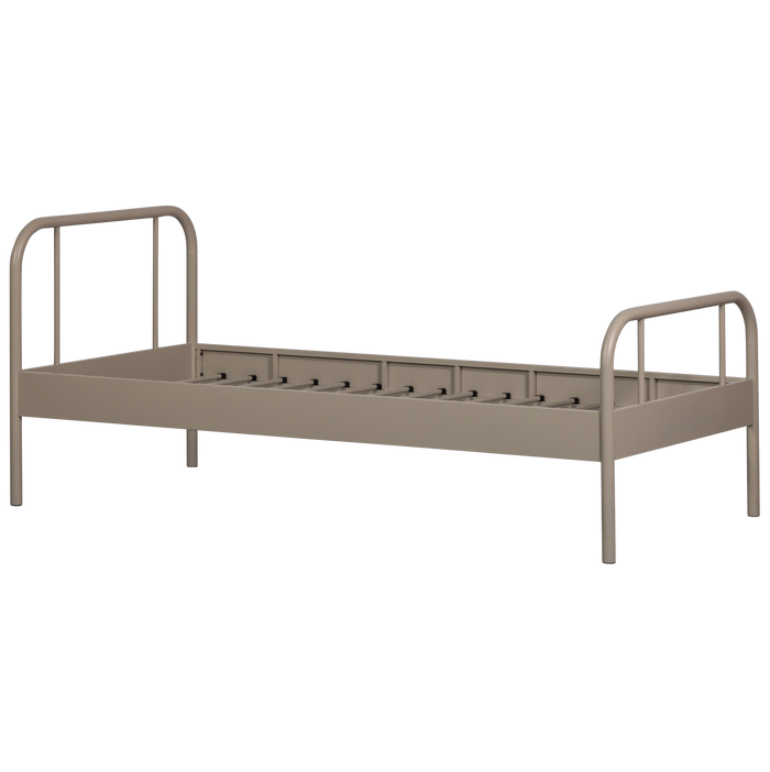 WOOOD Mata 1-Persoonsbed - Metaal - Zand - 90x208x95