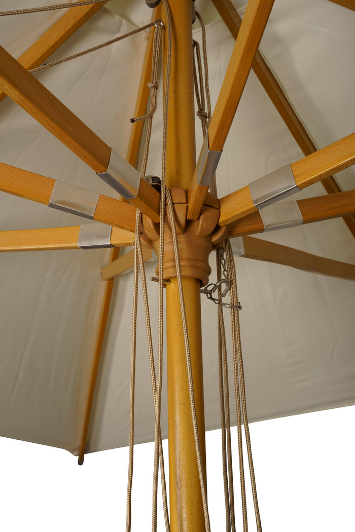 Fjôrd - Parasol Wit 3x3m - Hout - Naxos