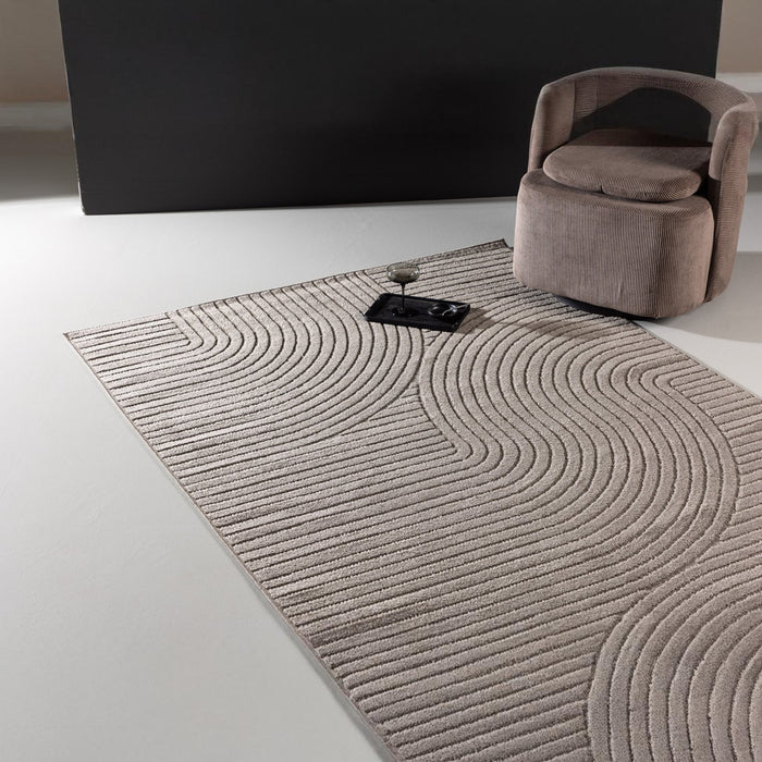 Fjôrd - Vloerkleed Bruin - 230x160cm - Vince