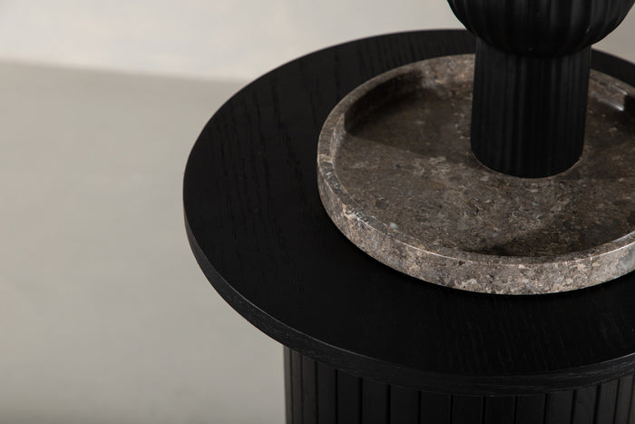 Fjôrd - Bizjettafel Zwart - Ø40cm - Bianca