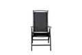 Fjôrd - Tuinstoel Zwart Verstelbaar - Albany - Set van 2