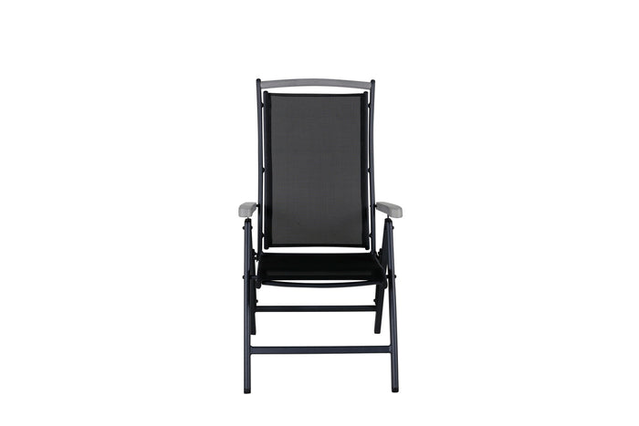 Fjôrd - Tuinstoel Zwart Verstelbaar - Albany - Set van 2