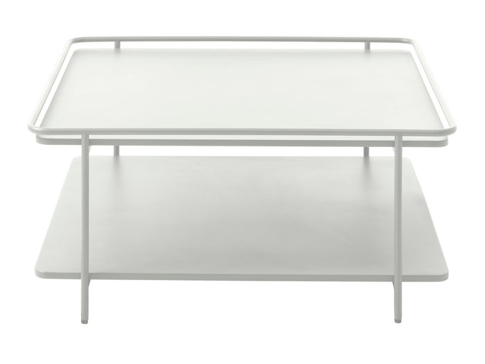 Giga Living - Salontafel Wit Metaal - 75x75x34,3cm - Yuba