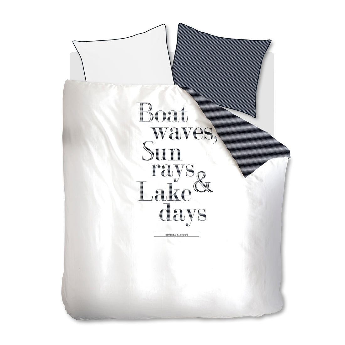 Riviera Maison - RM Lake Days navy 260x200|220 - Donkerblauw