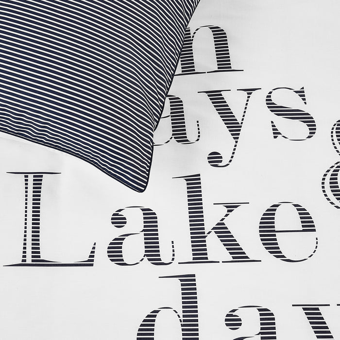 Riviera Maison - RM Lake Days navy 260x200|220 - Donkerblauw