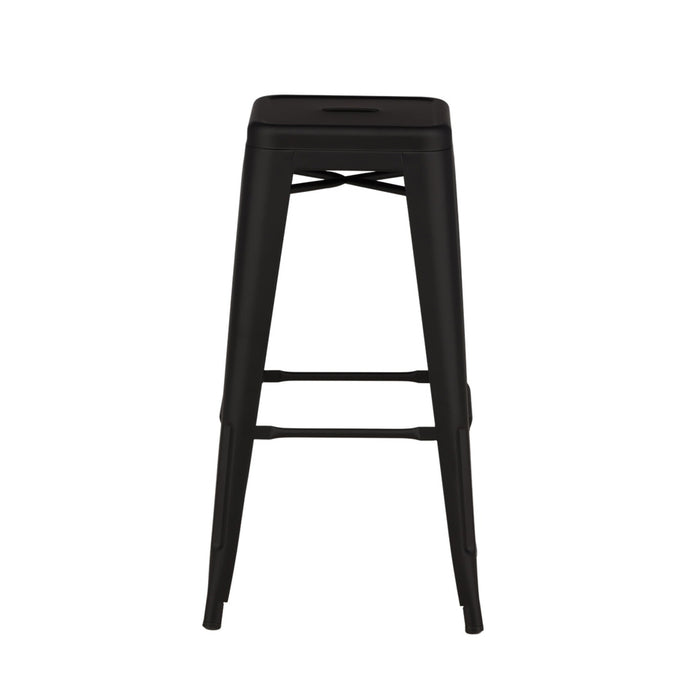 Fjôrd - Barkruk Zwart - Metaal - Tempe - Set van 4