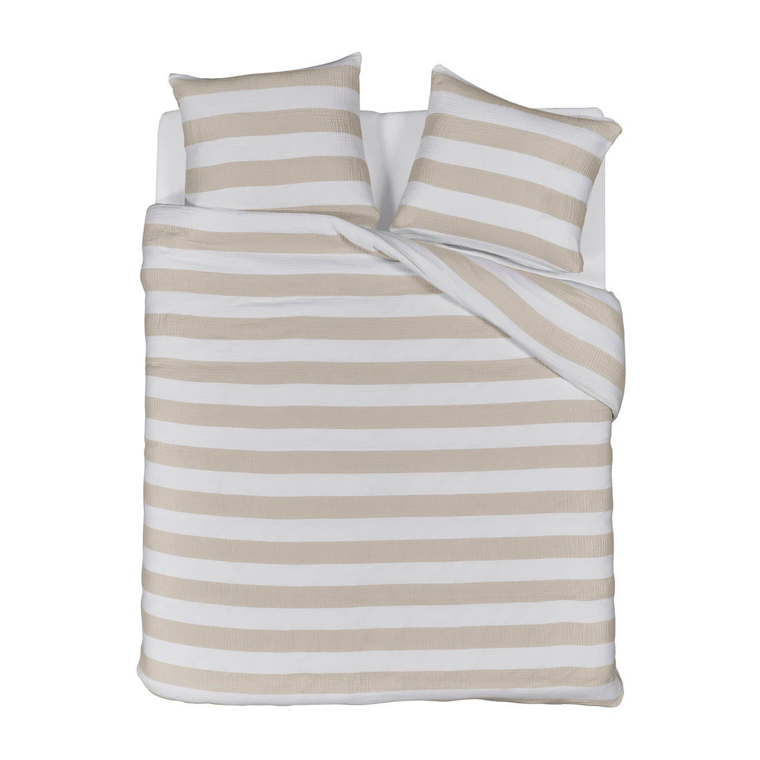 Riviera Maison - RM Striped sand 260x200|220 - Zand