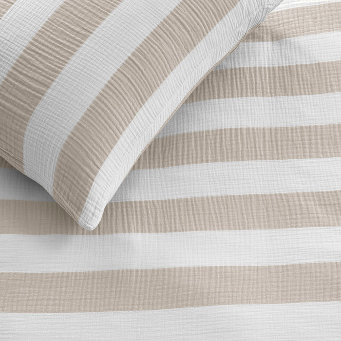 Riviera Maison - RM Striped sand 260x200|220 - Zand