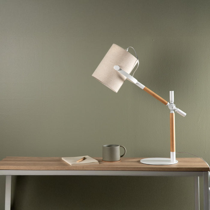 Fjôrd - Tafellamp Wit - Dennis