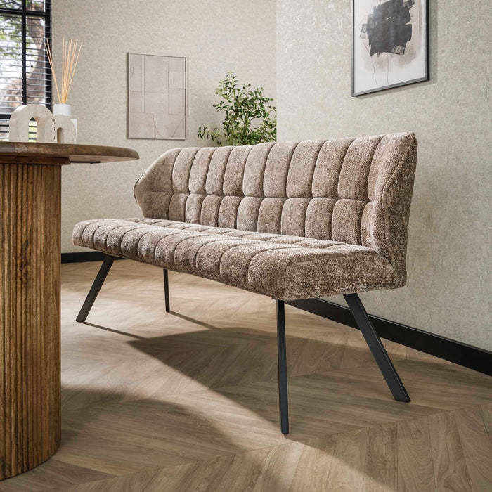 Giga Meubel - Eetkamerbank Champagne - 180x59x84cm - Raster