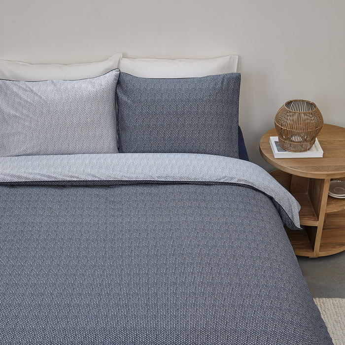 Riviera Maison - RM Twisted blue 240x200|220 - Blauw
