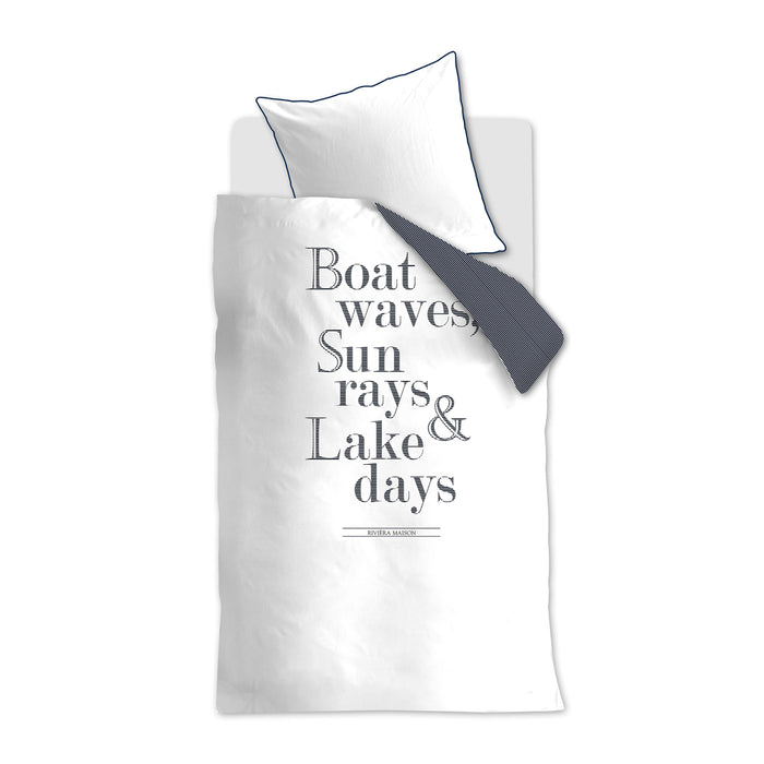 Riviera Maison - DE RM Lake Days navy 135x200 - Donkerblauw