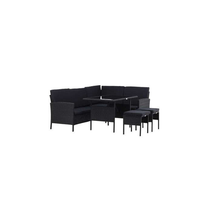 Venture Home Knock Hoekbankset - Zwart